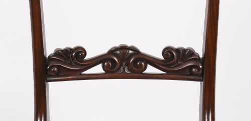 fig 4. Antique Set 8 English William IV Barback Dining Chairs Circa 1830 19th C