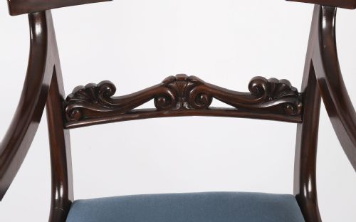 fig 8. Antique Set 8 English William IV Barback Dining Chairs Circa 1830 19th C