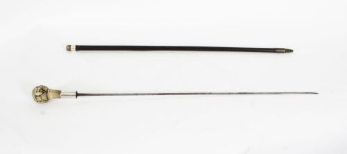 ANTIQUE SWORD WALKING STICK CANE 19TH CENTURY - ADDITIONAL PHOTO 4