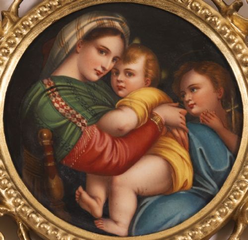 fig 2. Antique Porcelain Plaque 