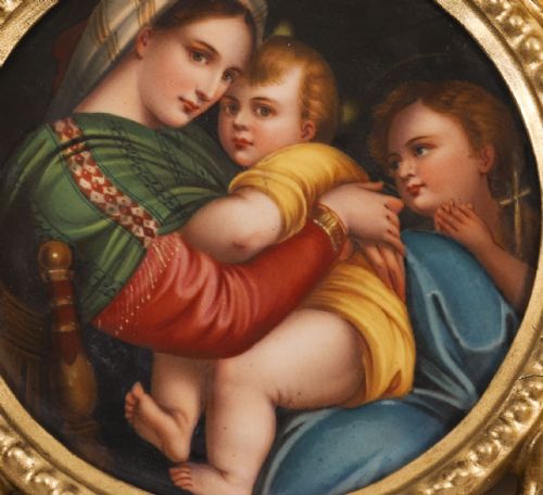 fig 3. Antique Porcelain Plaque 