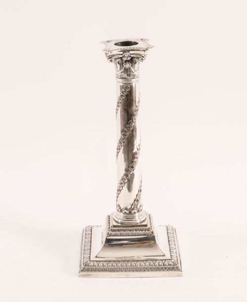 ANTIQUE PAIR OLD SHEFFIELD SILVER PLATED CANDLESTICKS CIRCA 1775 18TH C - ADDITIONAL PHOTO 2