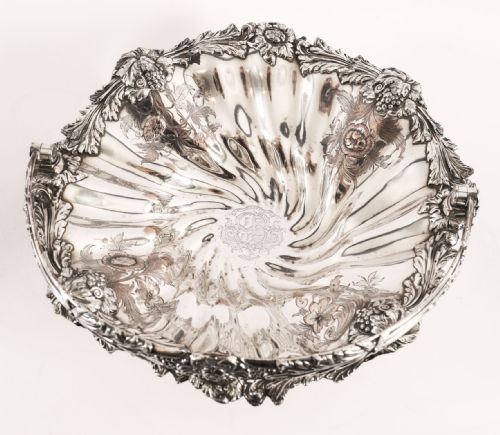 fig 5. Antique Old Sheffield Plated Fruit Basket by Matthew Boulton 19th C