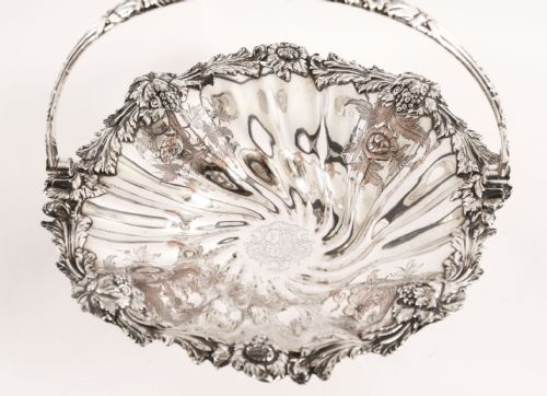 fig 7. Antique Old Sheffield Plated Fruit Basket by Matthew Boulton 19th C