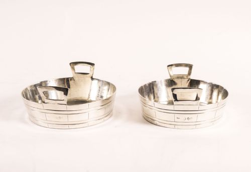 ANTIQUE PAIR VICTORIAN STERLING SILVER BUTTER DISHES DATED 1890 19TH C - ADDITIONAL PHOTO 1