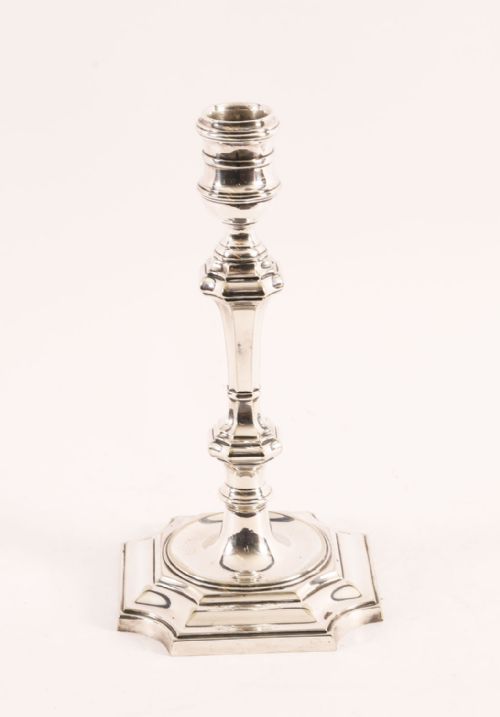 ANTIQUE PAIR LSILVER PLATED CANDLESTICKS BY ELKINTON CO C1920 - ADDITIONAL PHOTO 6