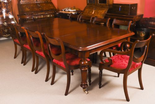 ANTIQUE 8FT VICTORIAN FLAME MAHOGANY EXTENDING DINING TABLE C1870 - ADDITIONAL PHOTO 3