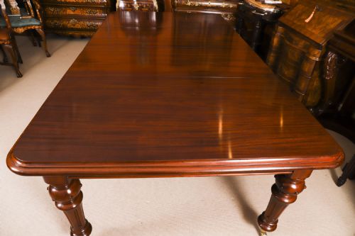 ANTIQUE 8FT VICTORIAN FLAME MAHOGANY EXTENDING DINING TABLE C1870 - ADDITIONAL PHOTO 7