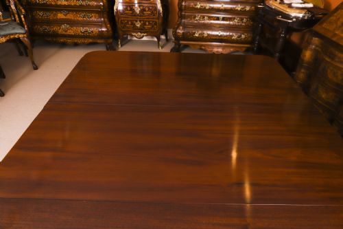 ANTIQUE 8FT VICTORIAN FLAME MAHOGANY EXTENDING DINING TABLE C1870 - ADDITIONAL PHOTO 9