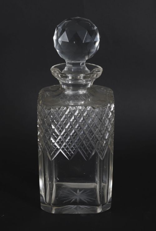 ANTIQUE INLAID WALNUT THREE CUT CRYSTAL DECANTER TANTALUS C1870 19TH C - ADDITIONAL PHOTO 16