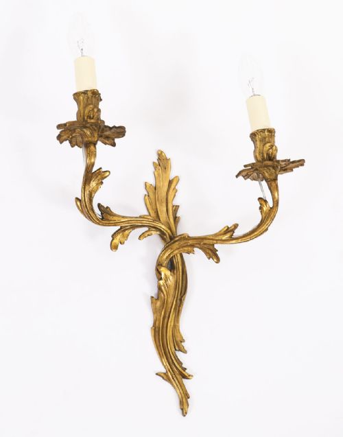 fig 3. Antique Set of 6 French Neo-Classical Style Ormolu Wall Lights 19th C