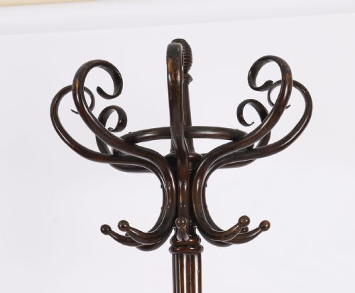 fig 1. Antique Victorian Bentwood Hall Umbrella Coat Stand 19th Century