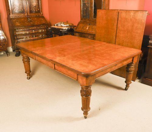 fig 3. Antique 10ft Victorian Pollard Oak Extending Dining Table 19th Century