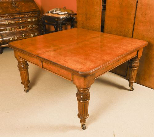 fig 6. Antique 10ft Victorian Pollard Oak Extending Dining Table 19th Century