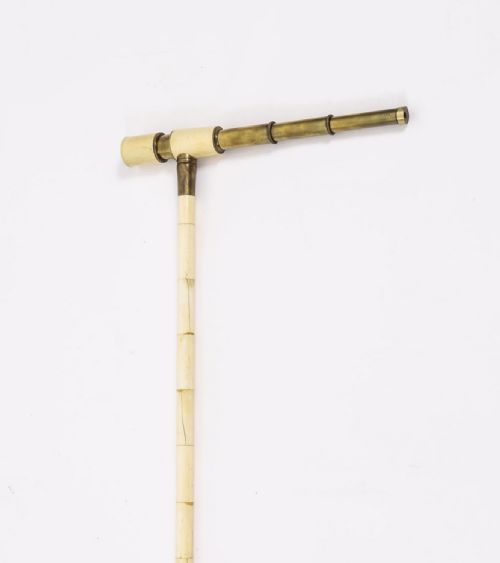 ANTIQUE ENGLISH BONE TELESCOPE WALKING STICK CANE CIRCA 1885 92CM36 INCHES - ADDITIONAL PHOTO 1
