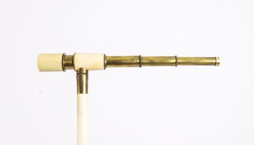 ANTIQUE ENGLISH BONE TELESCOPE WALKING STICK CANE CIRCA 1885 92CM36 INCHES - ADDITIONAL PHOTO 3