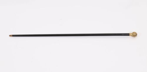 ANTIQUE FRENCH SIREN HANDLED WALKING STICK CANE 19TH C 92CM 36 INCHES - ADDITIONAL PHOTO 1