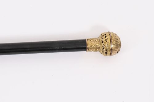 ANTIQUE FRENCH SIREN HANDLED WALKING STICK CANE 19TH C 92CM 36 INCHES - ADDITIONAL PHOTO 8