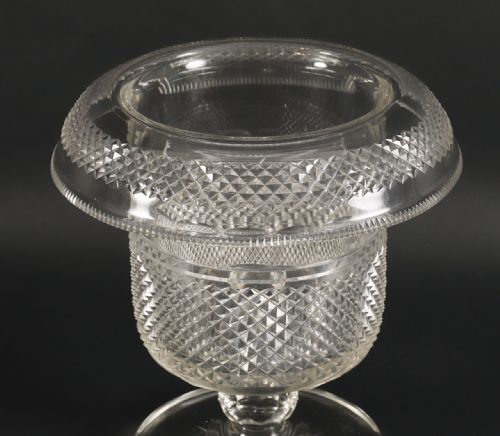 ANTIQUE ENGLISH REGENCY CUT CRYSTAL WINE CHAMPAGNE COOLER CIRCA 1810 - ADDITIONAL PHOTO 4