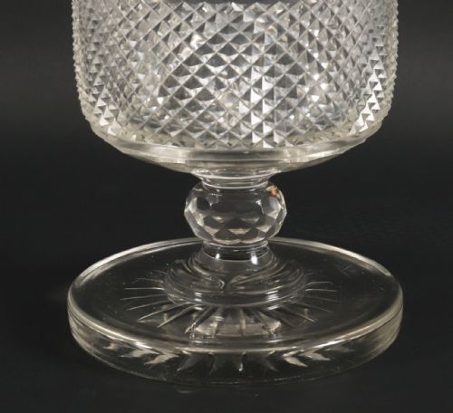 ANTIQUE ENGLISH REGENCY CUT CRYSTAL WINE CHAMPAGNE COOLER CIRCA 1810 - ADDITIONAL PHOTO 5