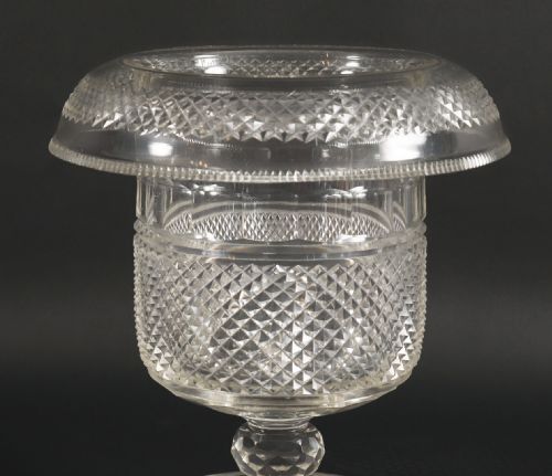 ANTIQUE ENGLISH REGENCY CUT CRYSTAL WINE CHAMPAGNE COOLER CIRCA 1810 - ADDITIONAL PHOTO 8