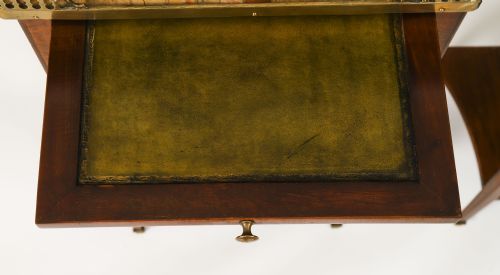 ANTIQUE PAIR FRENCH WALNUT TULIPWOOD BEDSIDE CABINETS C1900 - ADDITIONAL PHOTO 3