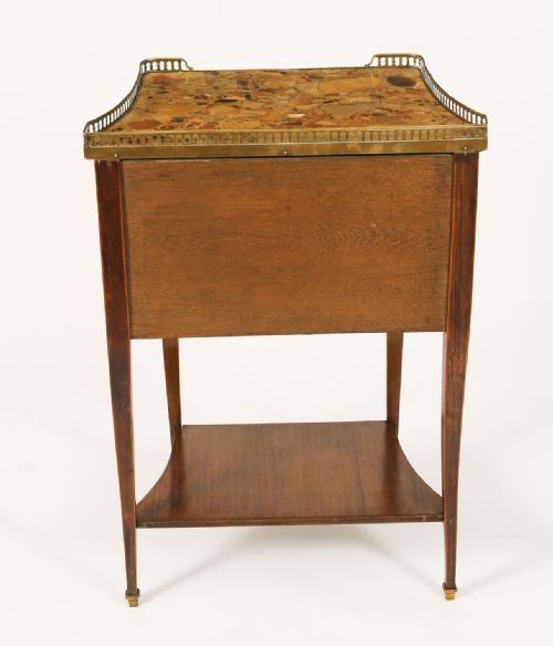 ANTIQUE PAIR FRENCH WALNUT TULIPWOOD BEDSIDE CABINETS C1900 - ADDITIONAL PHOTO 10