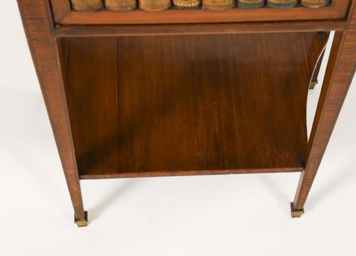 ANTIQUE PAIR FRENCH WALNUT TULIPWOOD BEDSIDE CABINETS C1900 - ADDITIONAL PHOTO 14