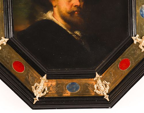 ANTIQUE SELF PORTRAIT RUBENS BY F FLOR FOR FLOR FINDEL 19TH C - ADDITIONAL PHOTO 7