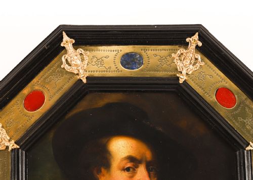 ANTIQUE SELF PORTRAIT RUBENS BY F FLOR FOR FLOR FINDEL 19TH C - ADDITIONAL PHOTO 1