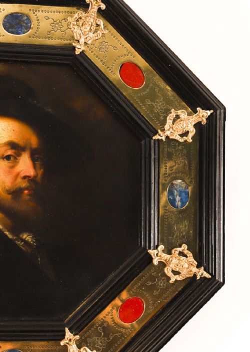 ANTIQUE SELF PORTRAIT RUBENS BY F FLOR FOR FLOR FINDEL 19TH C - ADDITIONAL PHOTO 2