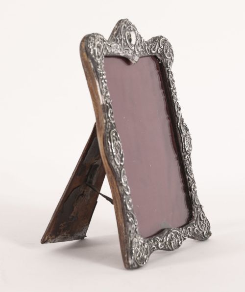 fig 2. Antique Victorian Sterling Silver Photo Frame Dated 1905 19cm x 13cm