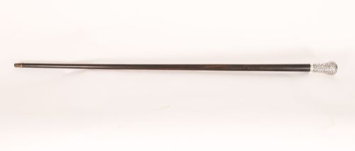Antique English Sterling Silver Topped Walking Stick Dated 1910 96cm/38 Inches