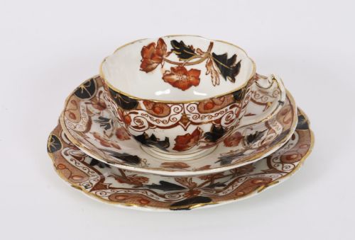 fig 1. Antique Clifton China 34 piece Tea Set By Wildblood, Heath Longton 1889-99