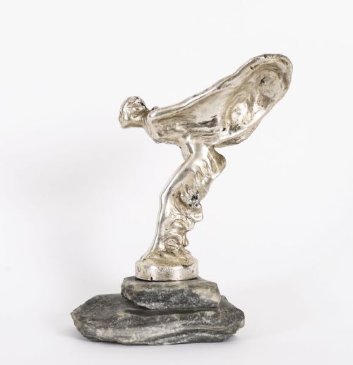 fig 1. Antique Rolls Royce Spirit of Ecstasy Mascot Signed Circa 1920