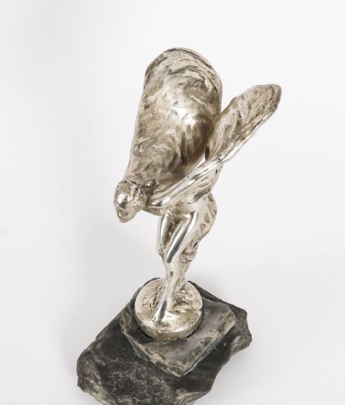 fig 4. Antique Rolls Royce Spirit of Ecstasy Mascot Signed Circa 1920