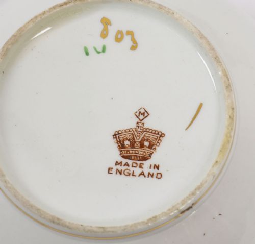 ANTIQUE 21 PIECE DORIC CHINA LONGTON STAFFORD PORCELAIN TEA SET CIRCA 192635 - ADDITIONAL PHOTO 4