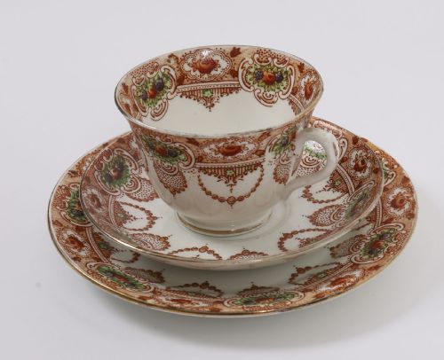 ANTIQUE 21 PIECE DORIC CHINA LONGTON STAFFORD PORCELAIN TEA SET CIRCA 192635 - ADDITIONAL PHOTO 5