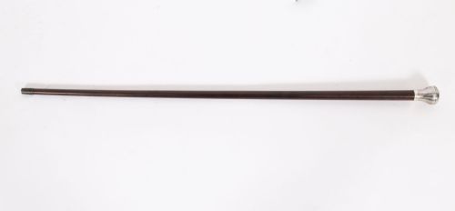 ANTIQUE SILVER SNAKEWOOD WATCH OPERA CANE WALKING STICK 19TH C 87CM 342INCH - ADDITIONAL PHOTO 1