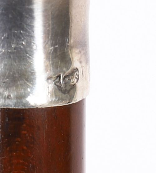 ANTIQUE SILVER SNAKEWOOD WATCH OPERA CANE WALKING STICK 19TH C 87CM 342INCH - ADDITIONAL PHOTO 12