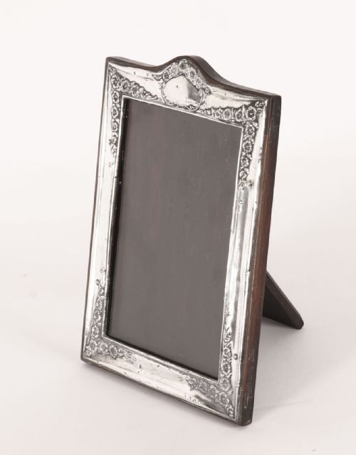 fig 1. Antique Sterling Silver Photo Frame J & R F Ltd Late 19th c 18.5cm x 14cm