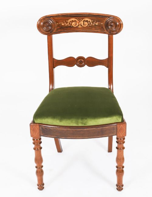 fig 7. Antique Set 8 English William IV Barback Dining Chairs Circa 1830 19th C