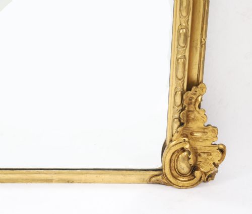 fig 4. Antique Large Victorian Giltwood Wall Mirror c.1860 168x160cm 19th C