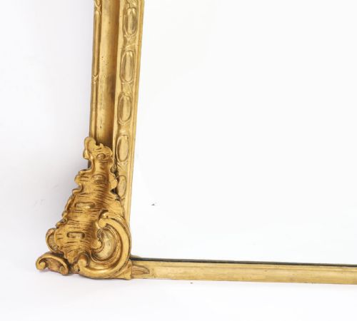 fig 5. Antique Large Victorian Giltwood Wall Mirror c.1860 168x160cm 19th C