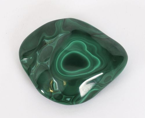 fig 4. Antique Art Deco Polished Malachite Egg and Base Circa 20th C