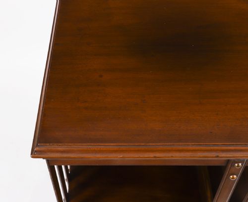 fig 6. Antique English Walnut Revolving Bookcase Circa 1900