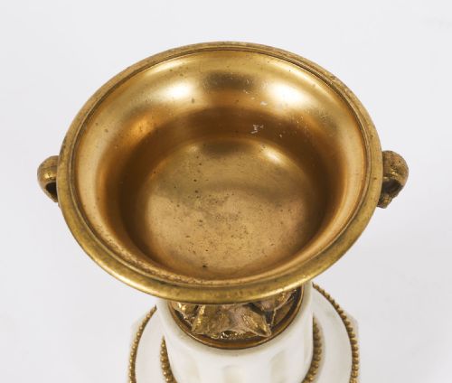 fig 4. Antique Pair French Grand Tour Gilt Bronze Classical Urns 19th C