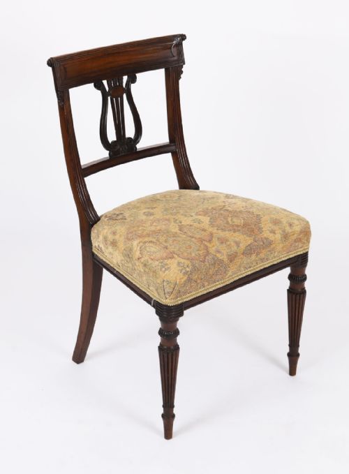 fig 2. Antique Set 8 Regency Period Scottish Dining Chairs C1820 19th Century