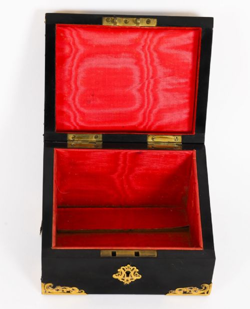 fig 4. Antique Victorian Sevres & Ormolu Mounted Jewellery Casket 19th C