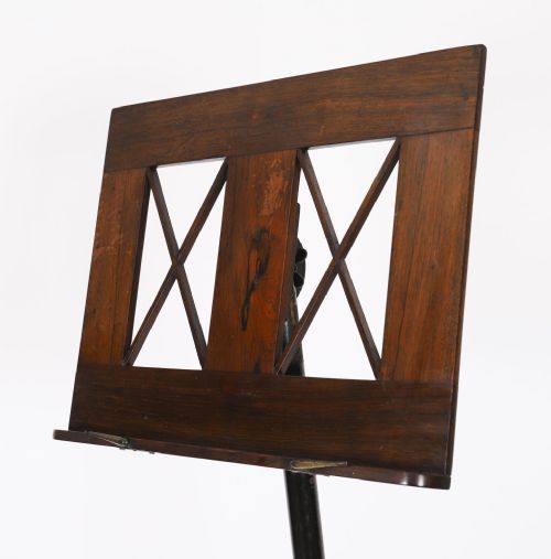 ANTIQUE WILLIAM IV GONALO ALVES TRIPOD MUSIC STAND C1830 19TH CENTURY - ADDITIONAL PHOTO 5